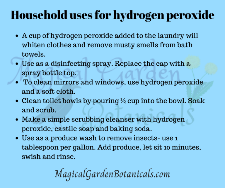 How to Clean with Hydrogen Peroxide ⋆